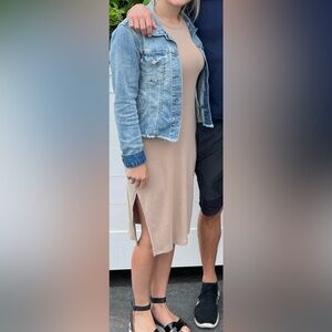 Abercrombie tan dress